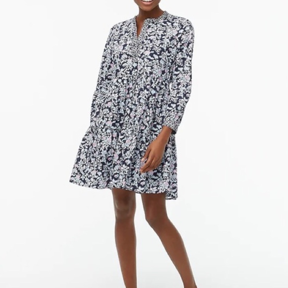 NWT J Crew Factory Tiered Floral Dress